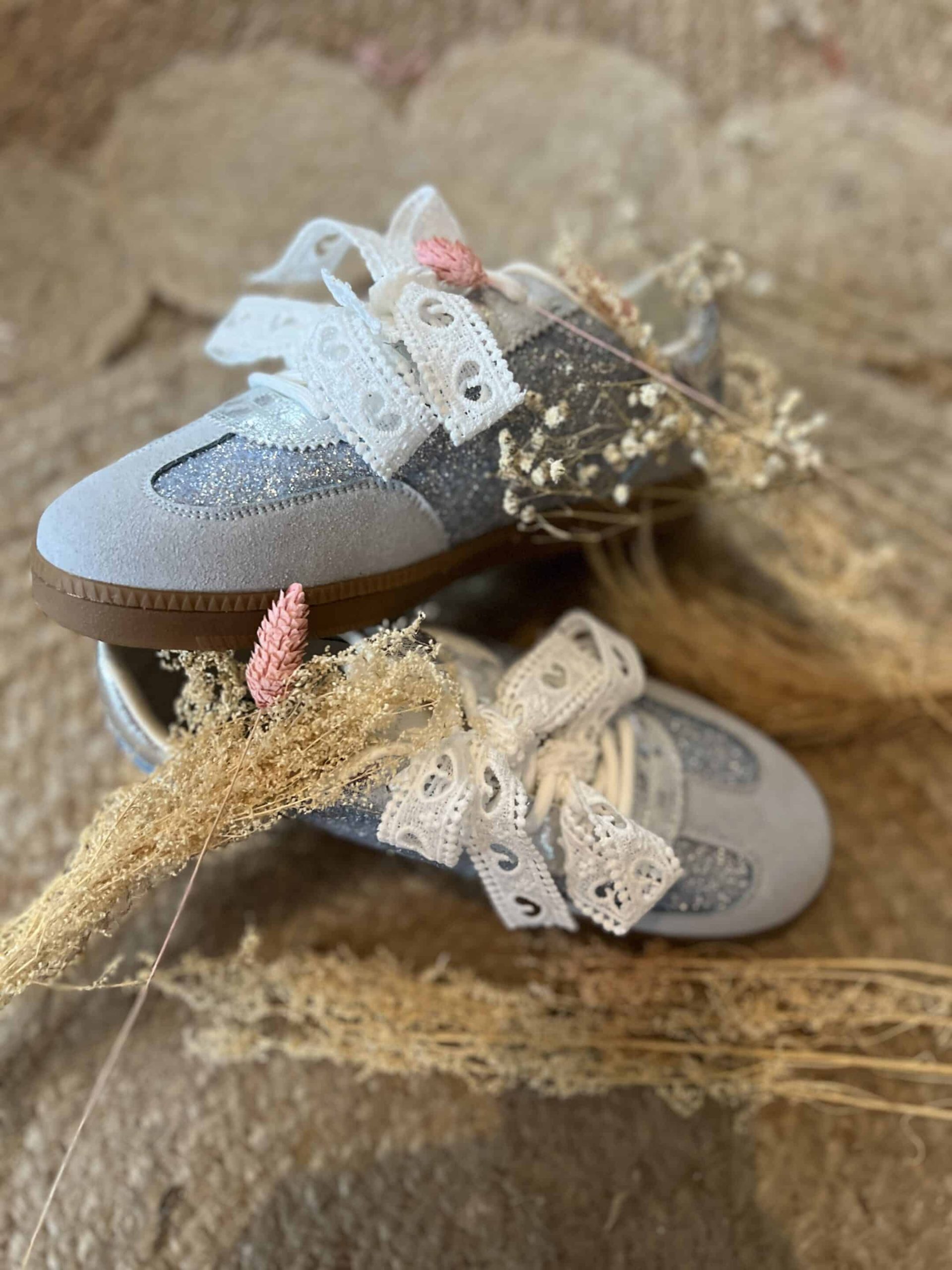 Basket CDS bleu dentelle – Image 5