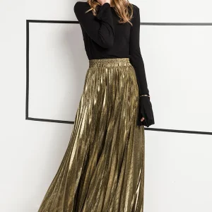 Jupe Plissée Gold