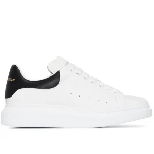 Alexander McQueen Baskets oversized en cuir blanc/noir