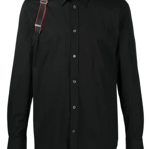 Alexander McQueen - Chemise black à harnais