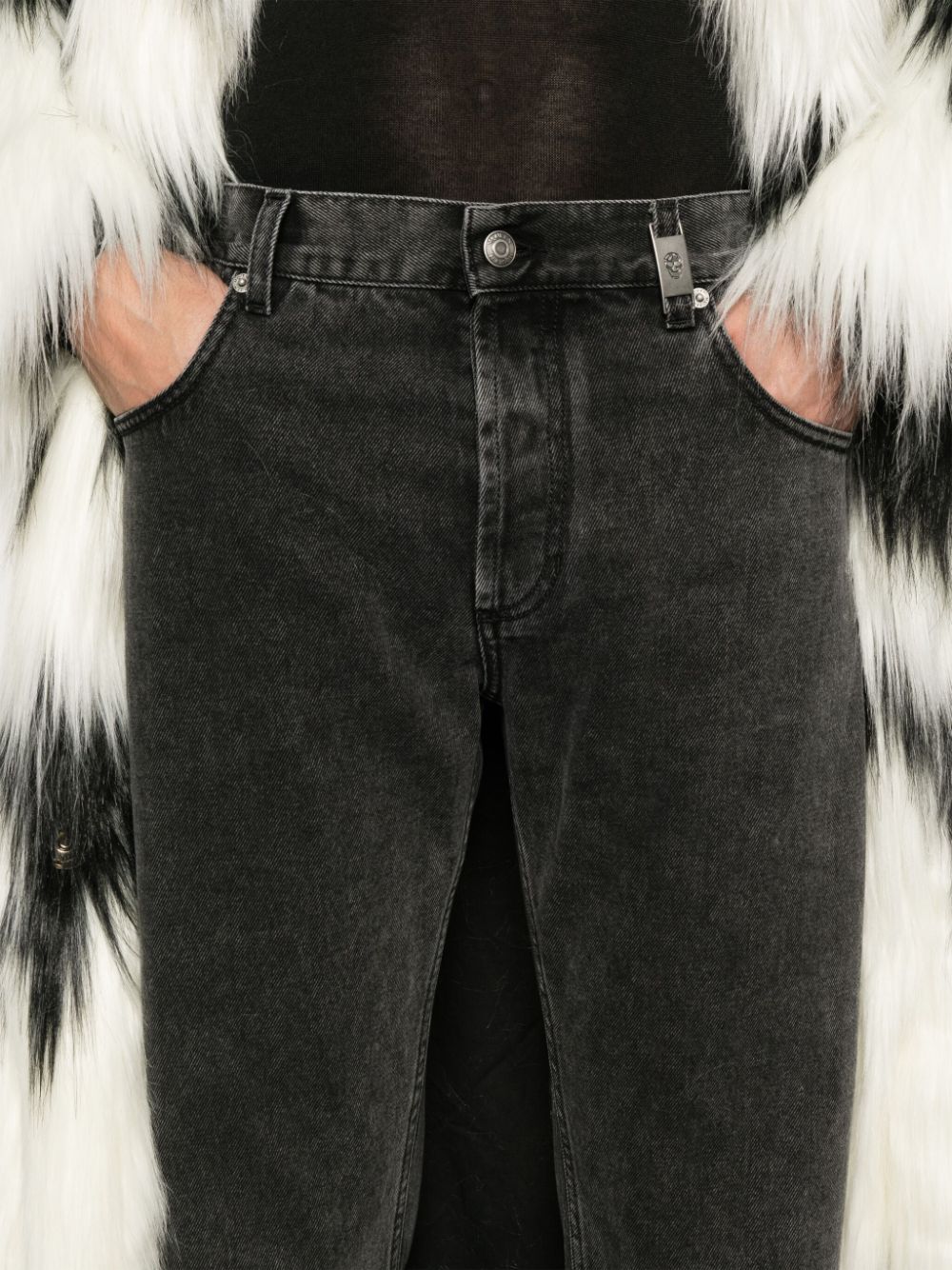 ALEXANDER MCQUEEN - jean à plaque logo noir – Image 3