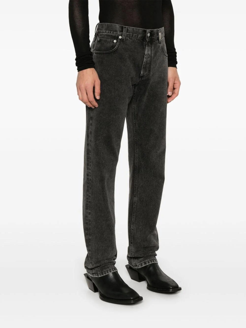 ALEXANDER MCQUEEN - jean à plaque logo noir – Image 5