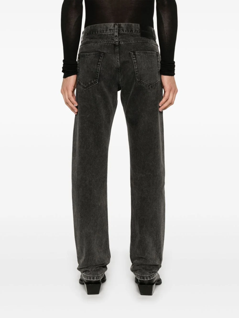 ALEXANDER MCQUEEN - jean à plaque logo noir – Image 4