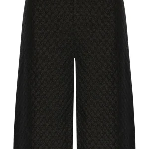ALEXANDER MCQUEEN - Short bermuda en jacquard tête de mort noir