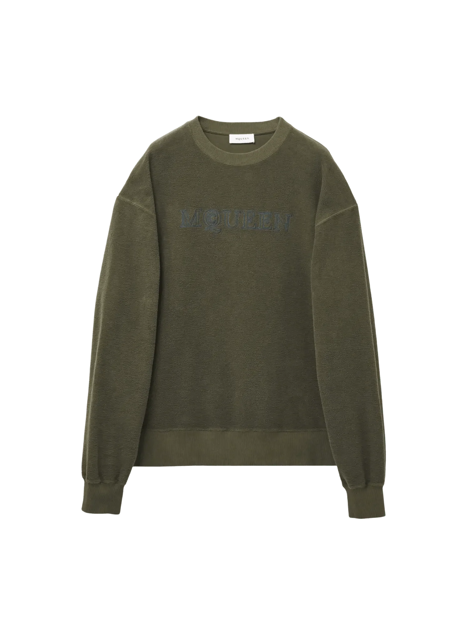 ALEXANDER MCQUEEN - Sweat-shirt À Logo McQueen pour Homme en Vert