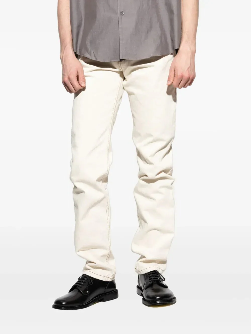 AMI - Jean denim blanc creme – Image 5