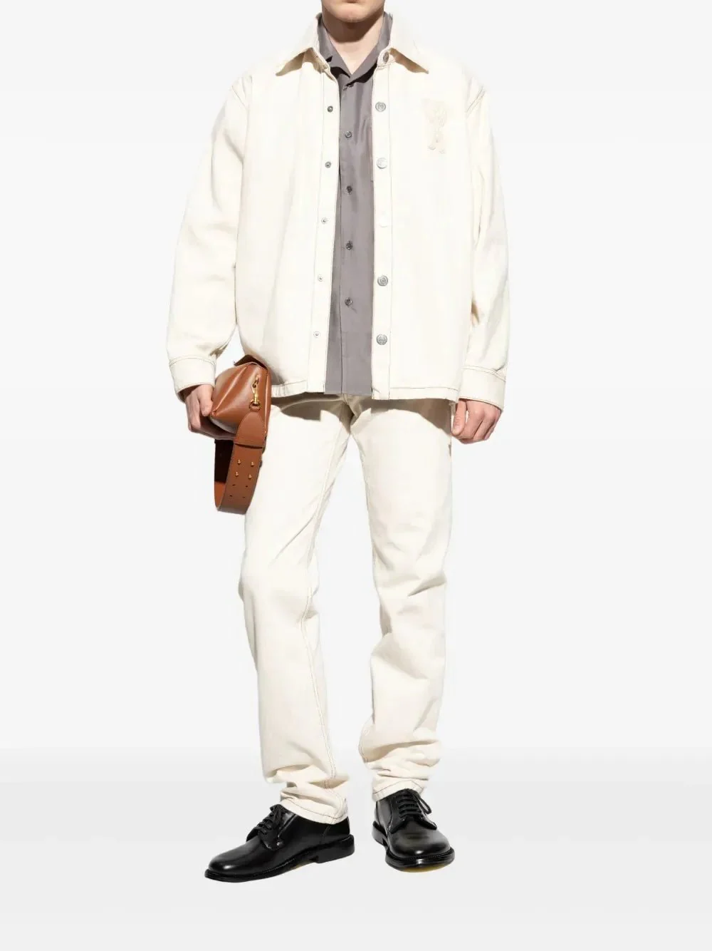 AMI - Jean denim blanc creme – Image 6