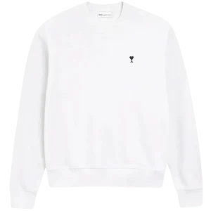 AMI PARIS - Black Cotton Ami De Coeur Sweatshirt Blanc
