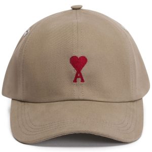 AMI Paris - Casquette beige Ami de Coeur