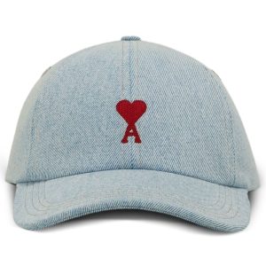 AMI Paris - Casquette bleu javel à logo brodé