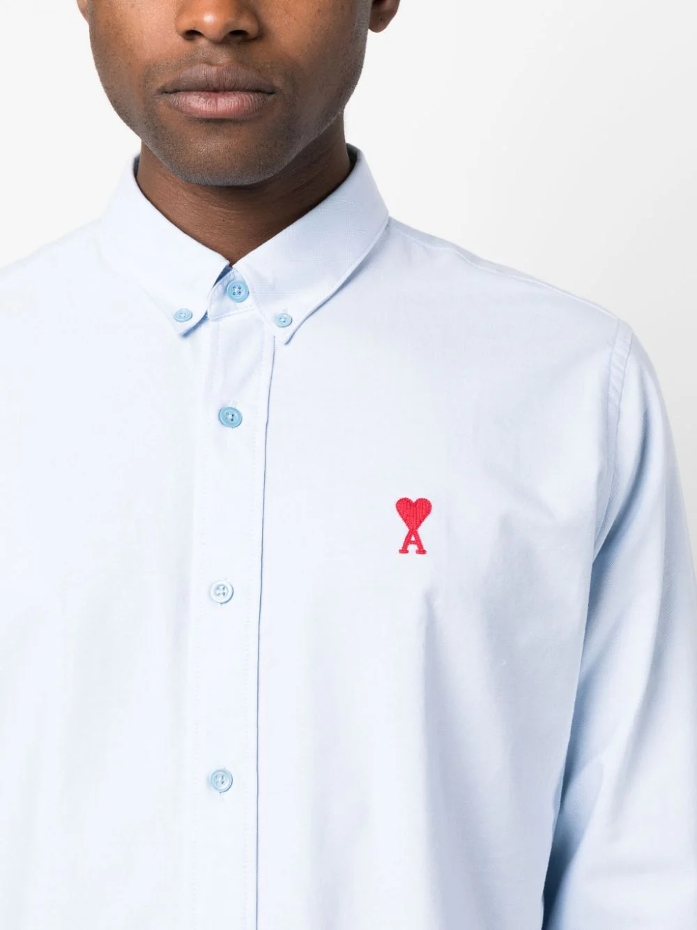 AMI Paris - Chemise bleu Ami de Coeur – Image 5