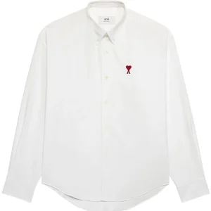 AMI Paris - Chemise en popeline à logo brodé