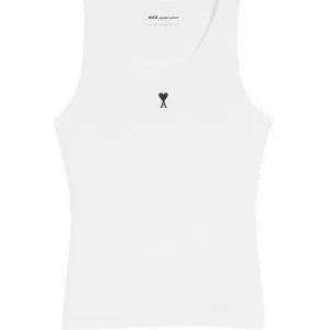 AMI PARIS - Débardeur Ami de Coeur en Coton Blanc