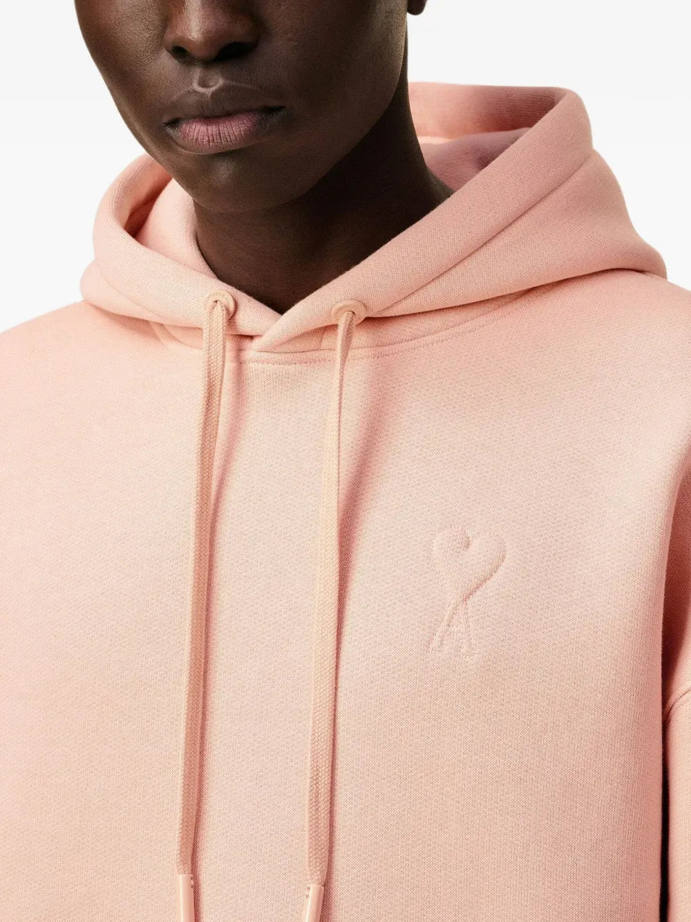 AMI PARIS - Hoodie en coton à logo rose – Image 5