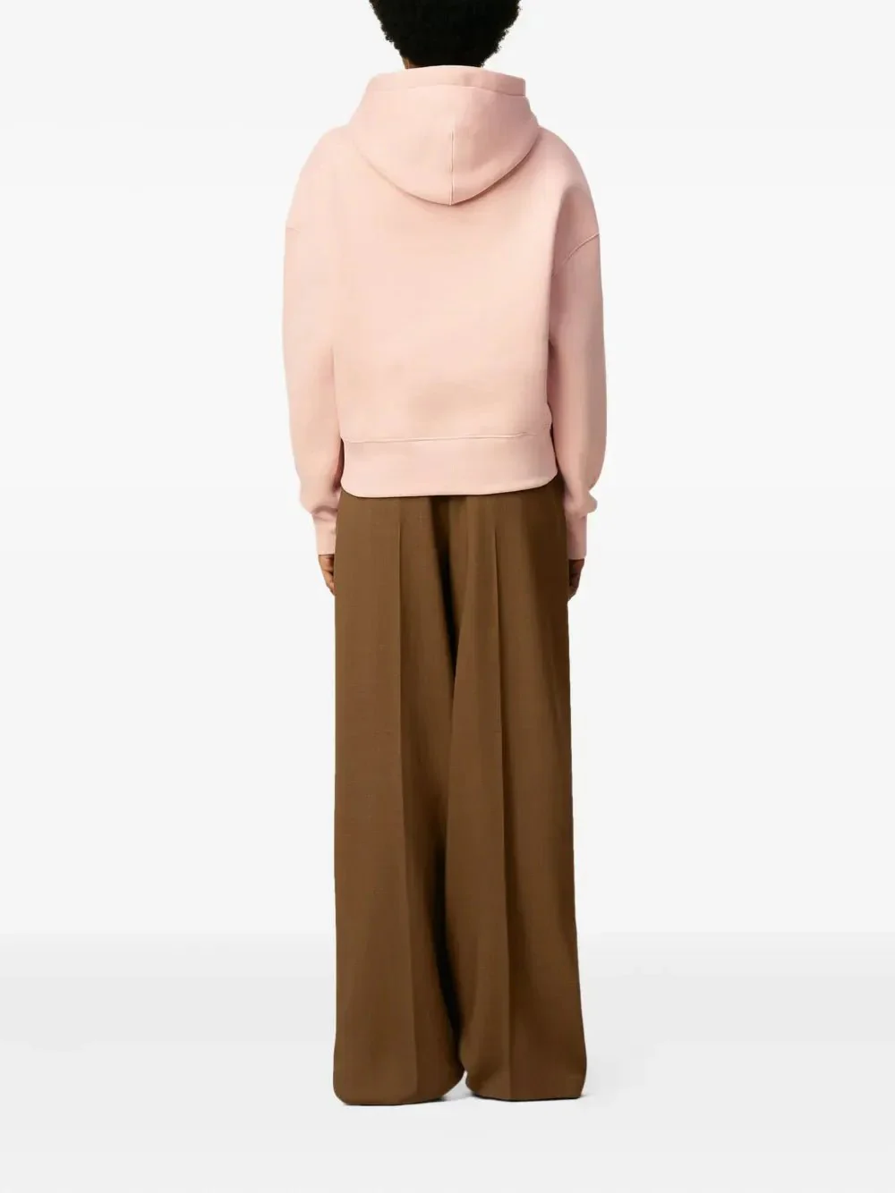 AMI PARIS - Hoodie en coton à logo rose – Image 7