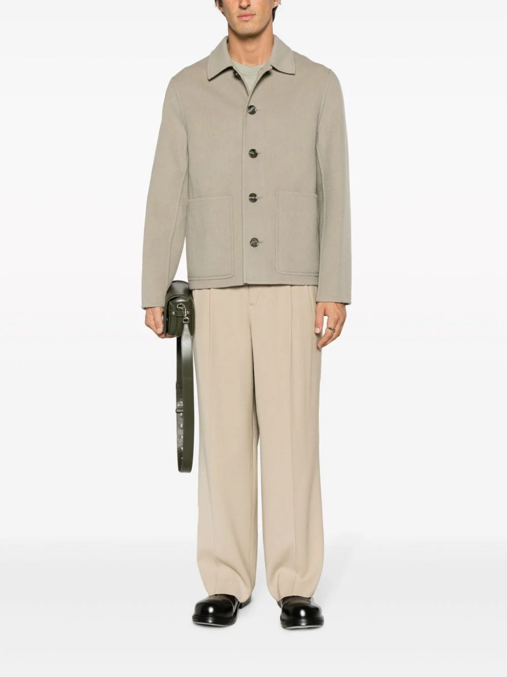 AMI Paris - Manteau à col italien – Image 3