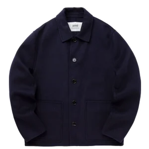 AMI Paris  - Manteau Bleu nuit