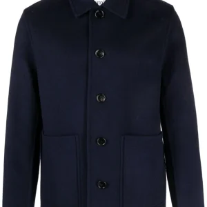 AMI Paris - Manteau navy en laine