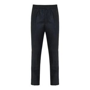 Ami Paris - Pantalon à fines rayures bleu/Blanc