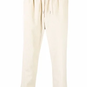 AMI Paris Pantalon écru en velours côtelé