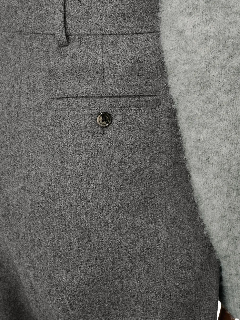 AMI PARIS - Pantalon en laine à coupe ample gris – Image 7