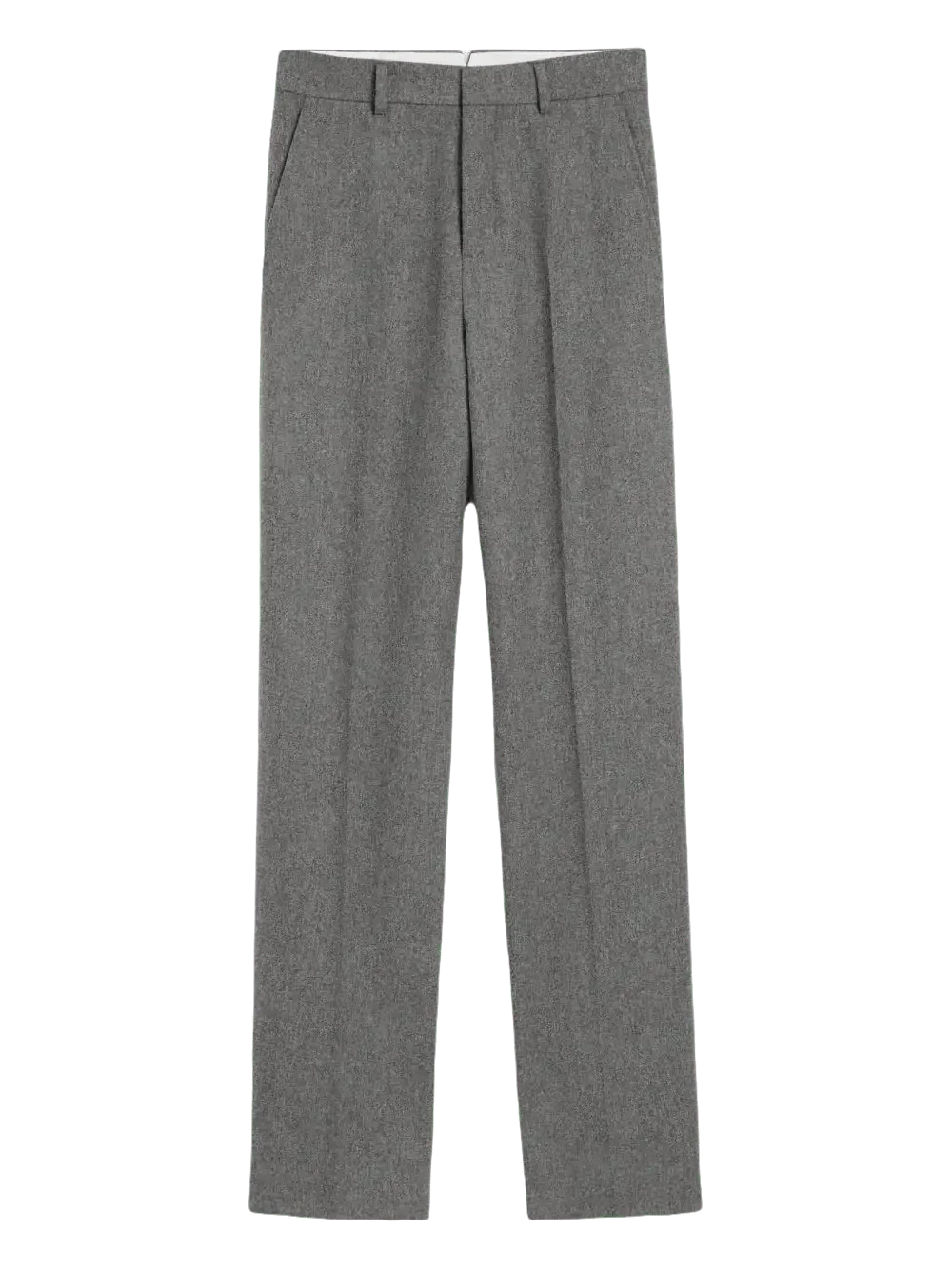 AMI PARIS - Pantalon en laine à coupe ample gris