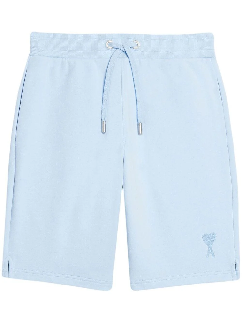 AMI Paris Short de sport à logo brodé Bleu Ciel – Image 2