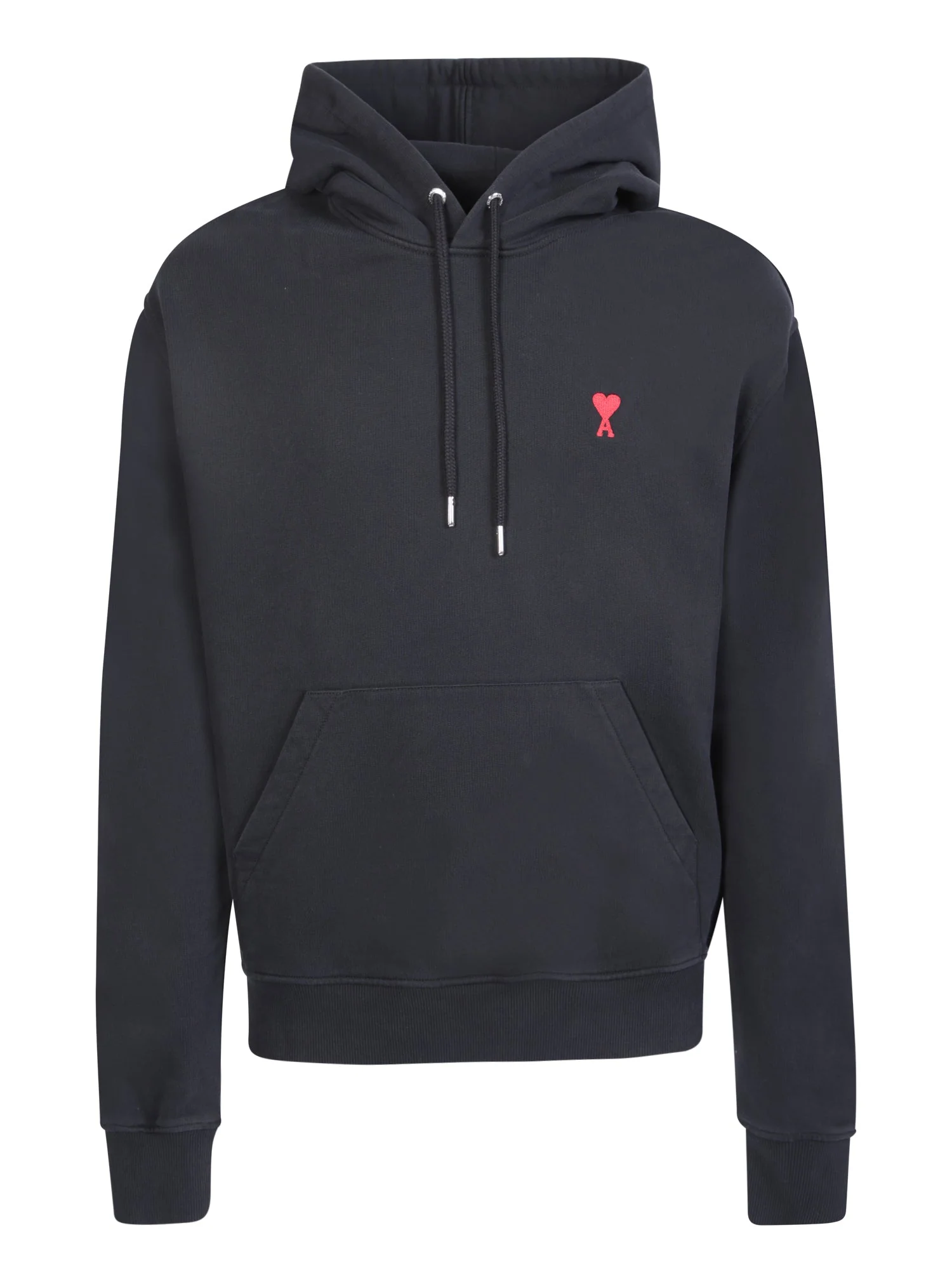 AMI Paris - Sweat à capuche Black Broderie Ami De Cœur – Image 2