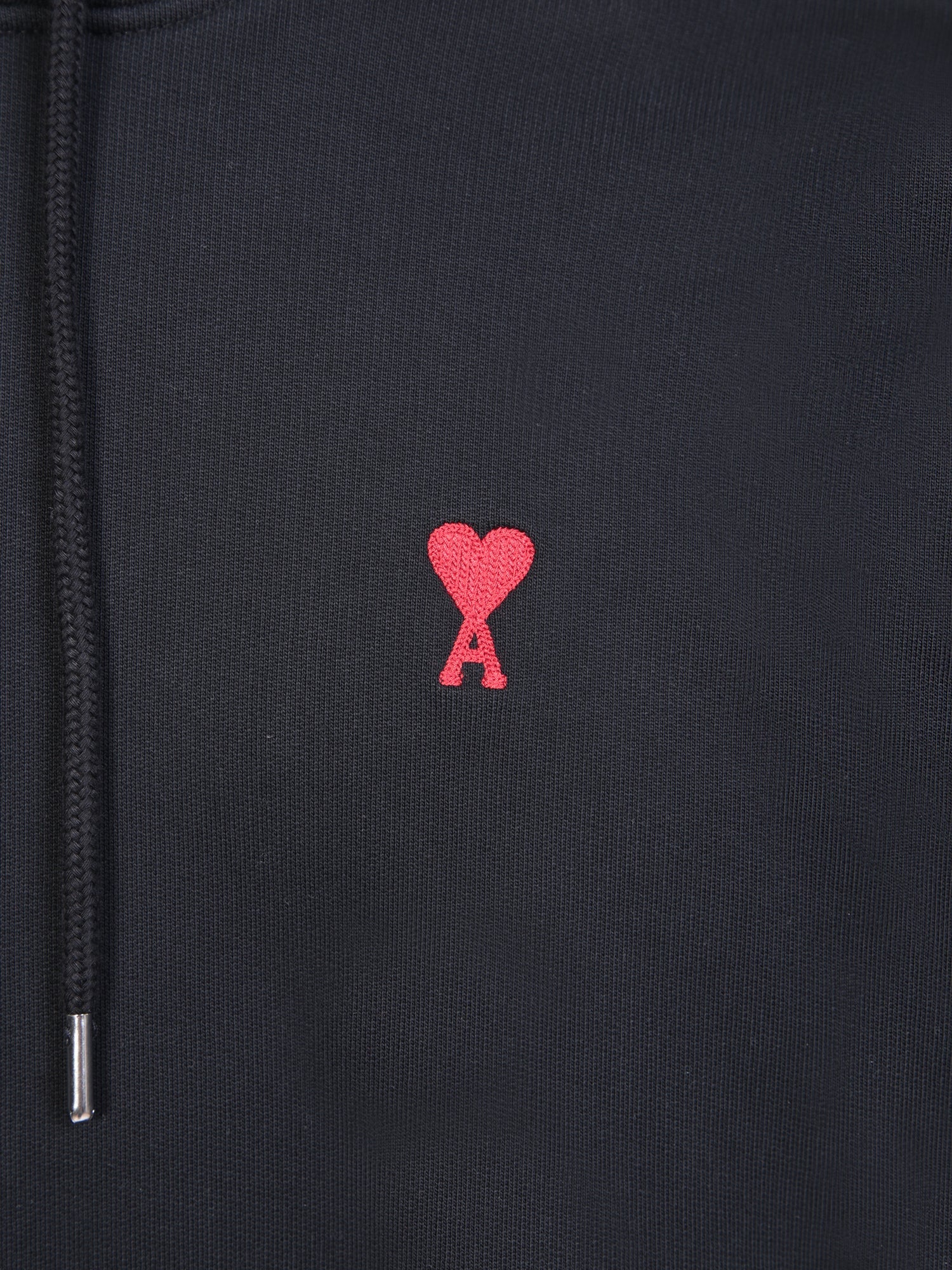AMI Paris - Sweat à capuche Black Broderie Ami De Cœur – Image 4