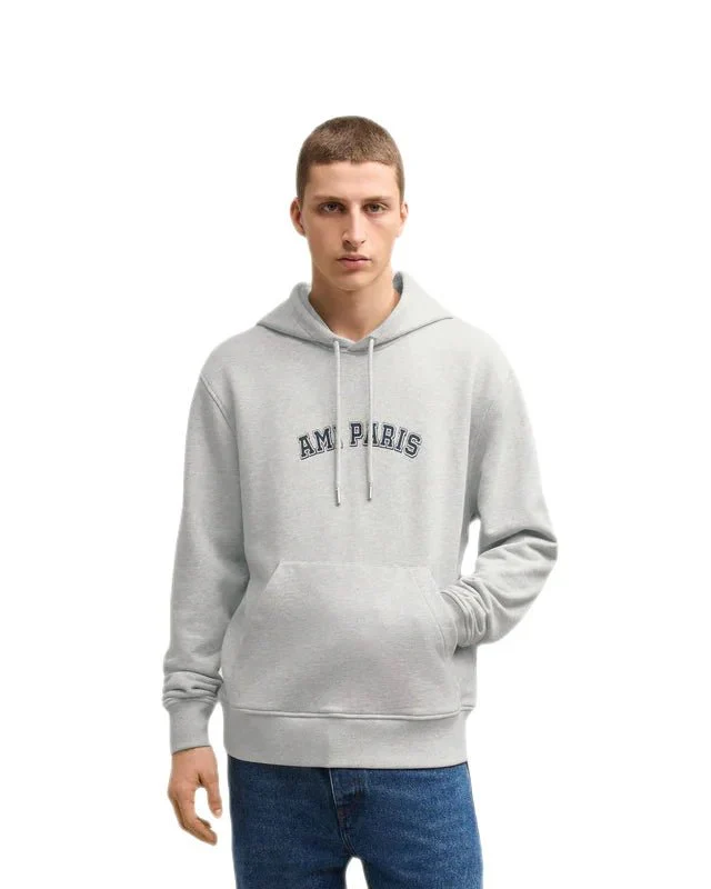 Ami Paris - Sweat à capuche gris cendré – Image 3