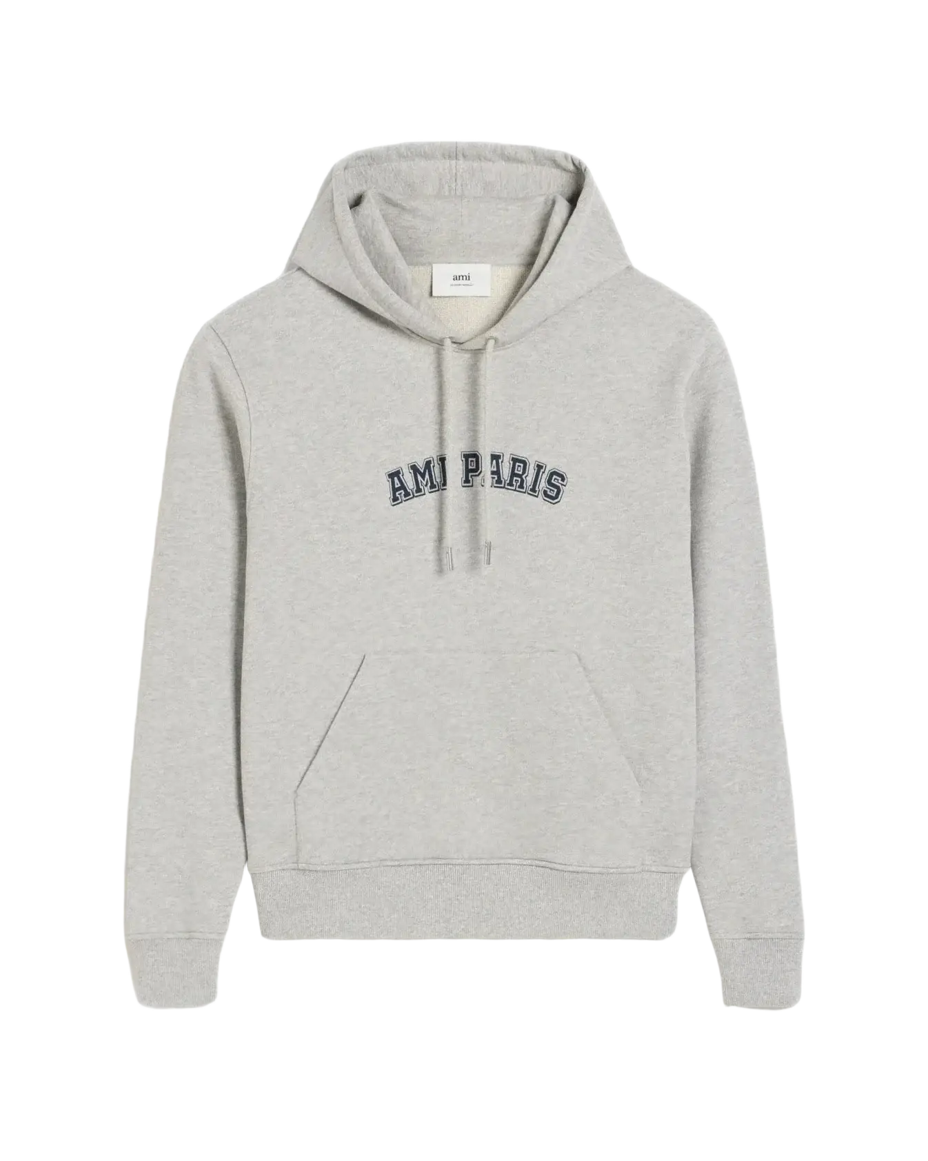 Ami Paris - Sweat à capuche gris cendré