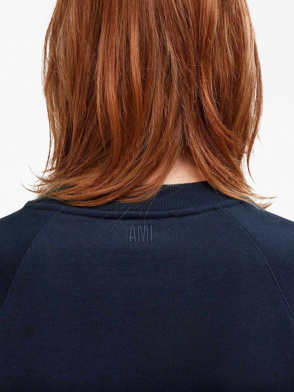 AMI Paris - Sweat Bleu Broderie Ami De Cœur – Image 5