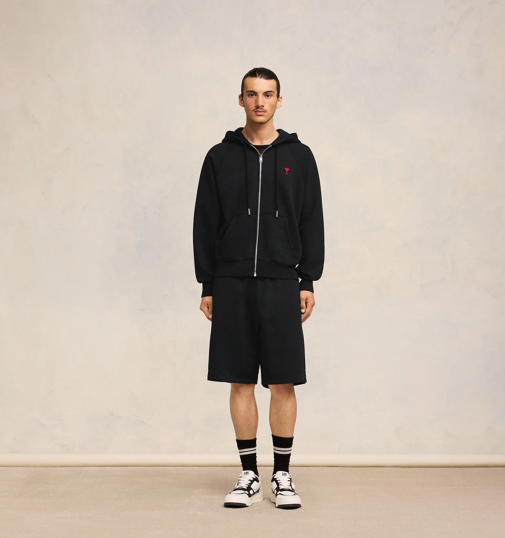 AMI Paris - Sweat zippé à capuche Ami de Coeur – Image 3