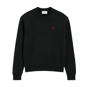 AMI PARIS - SWEATSHIRT AMI DE COEUR EN COTON Noir