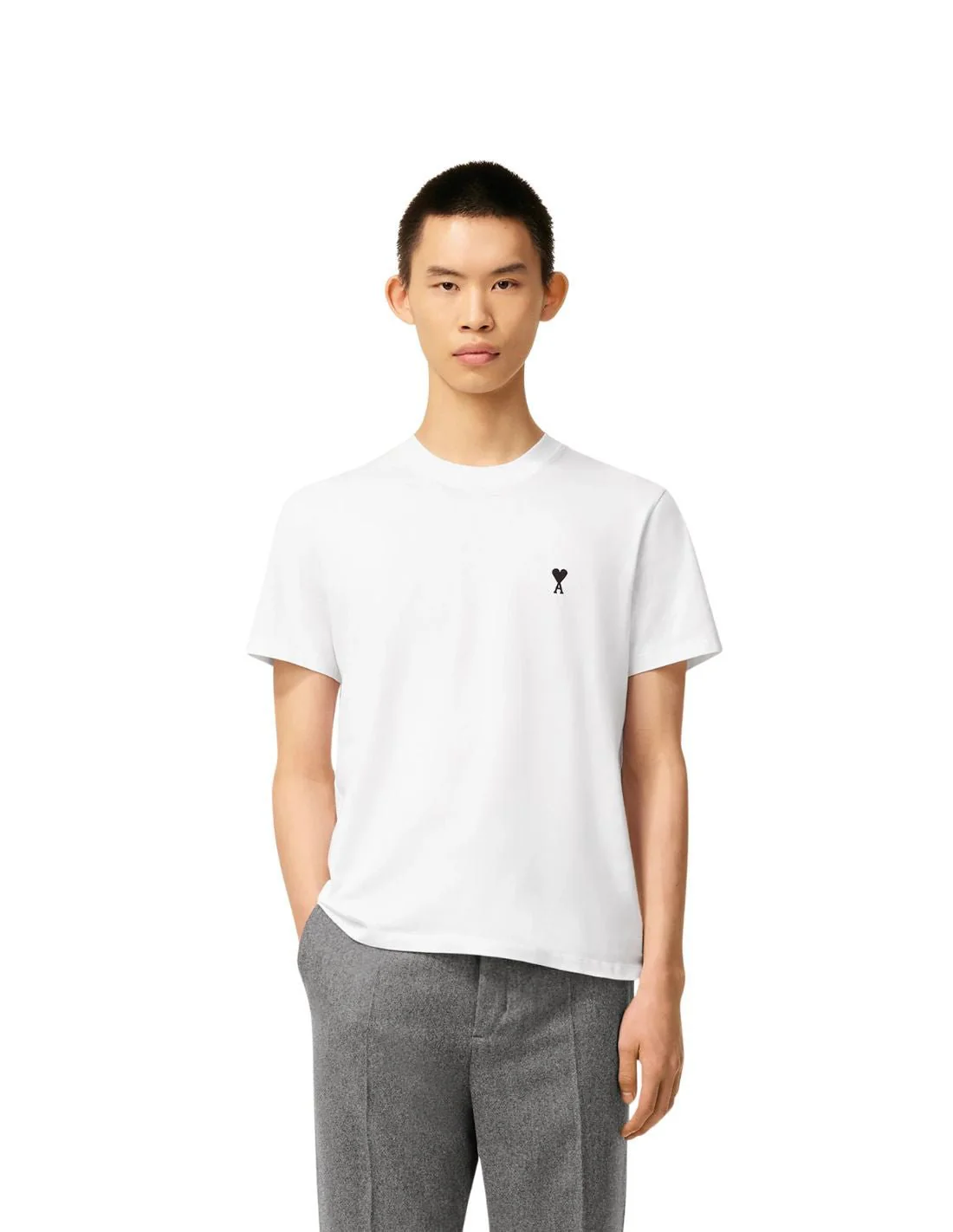 AMI PARIS - T-shirt à logo Ami de Coeur Blanc – Image 3