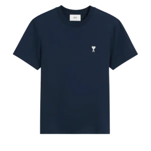 AMI PARIS - T-SHIRT AMI DE COEUR EN COTON Bleu marine