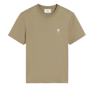 AMI PARIS -T-SHIRT AMI DE COEUR EN COTON Vert