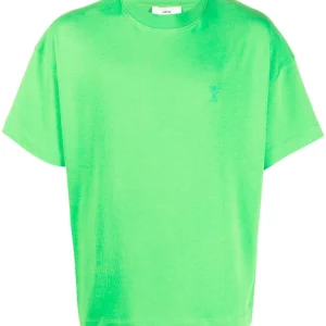 AMI Paris - T-shirt coton bio vert