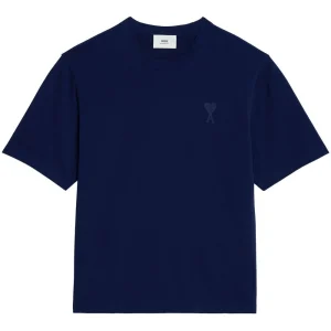 AMI Paris  - T-Shirt Marine Ami De Coeur