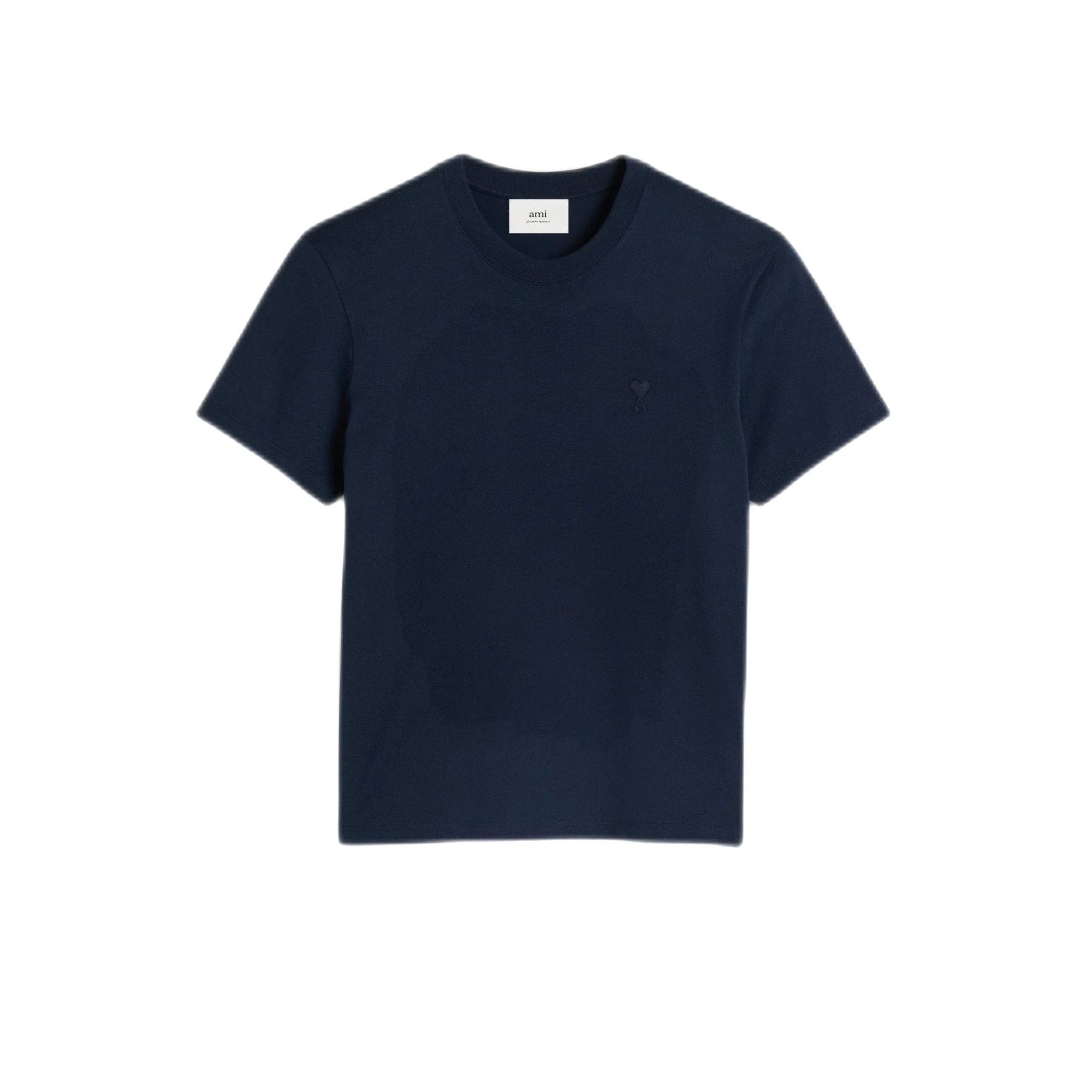 AMI Paris - T-Shirt Noir Coeur brodé – Image 2