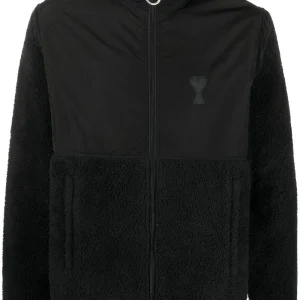 AMI Paris  - Veste Noir Ami de Coeur