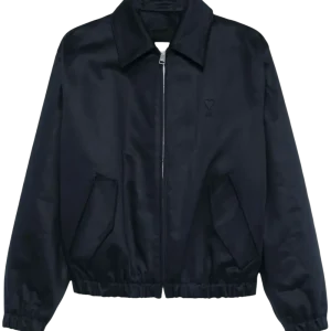AMI PARIS - Veste bomber Ami De Coeur bleu marine