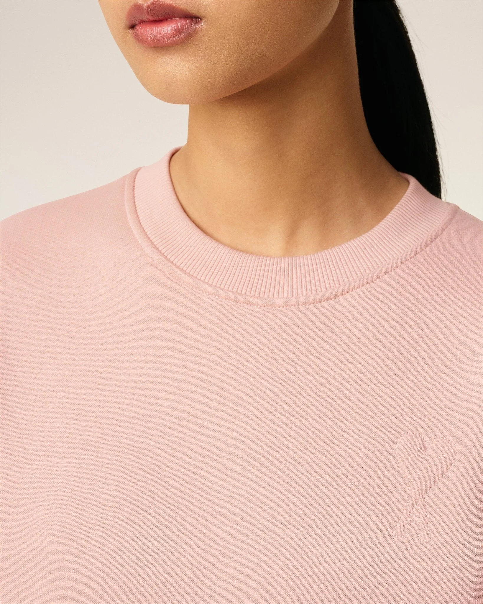 AMI - Sweatshirt rose ami de cœur en coton – Image 5