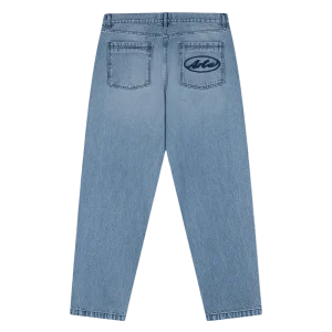 ARTE - Pantalon à poche avec logo circulaire Bleu