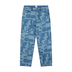 ARTE - Pantalon en denim brut intégral Bleu