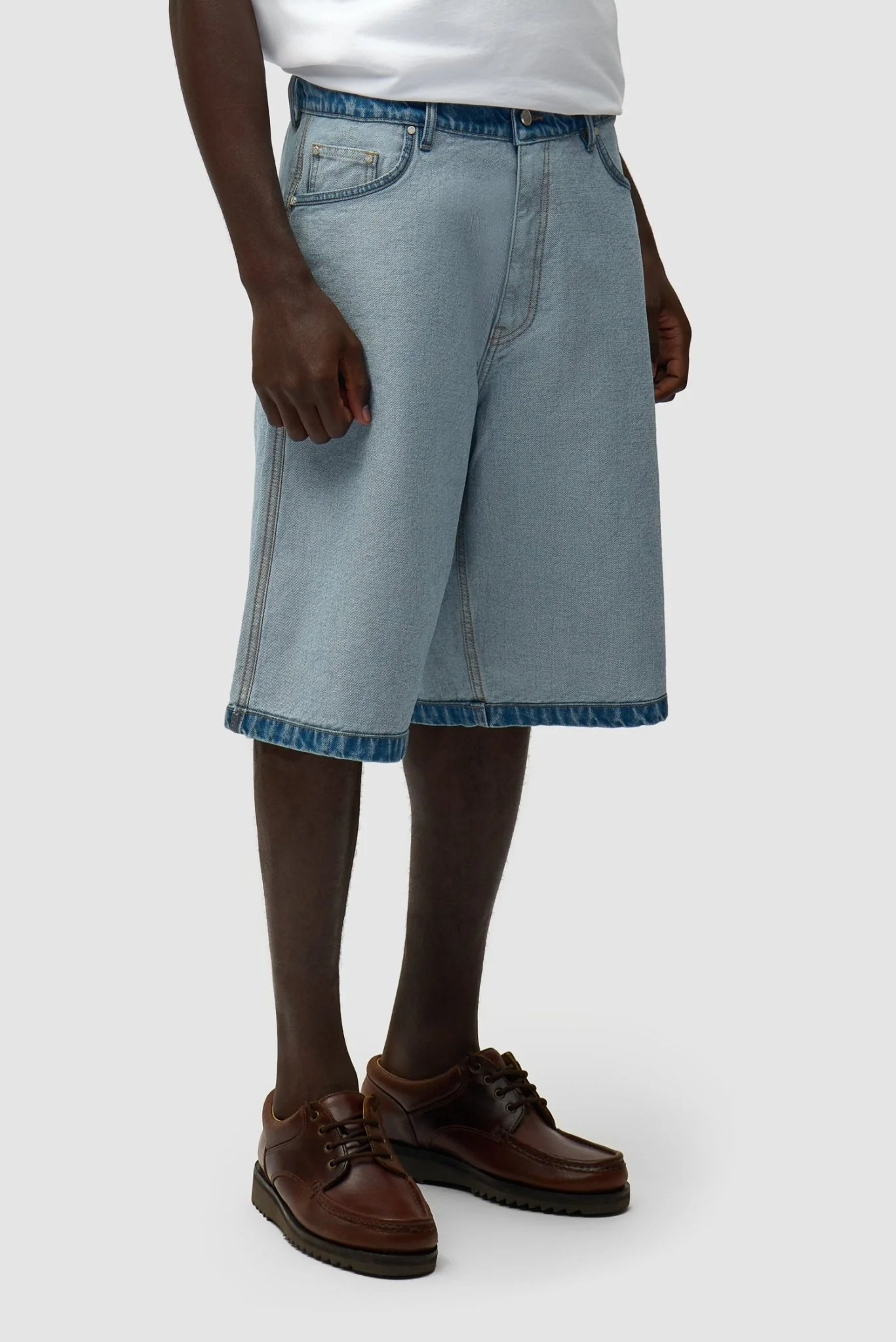 ARTE - Short en denim Inside/Out Bleu clair – Image 5