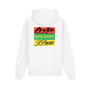 ARTE - Sweat à capuche imprimé Energy Blanc