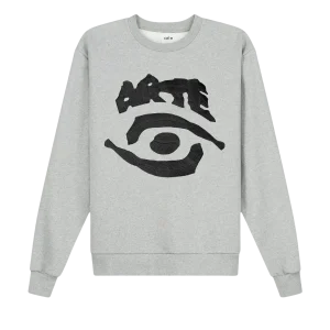 ARTE - Sweatshirt Col ras du cou avec œil Gris