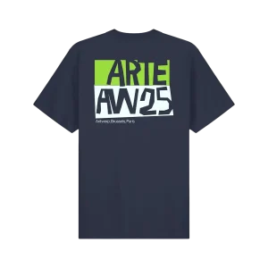 ARTE - T-shirt à imprimé découpé Marine