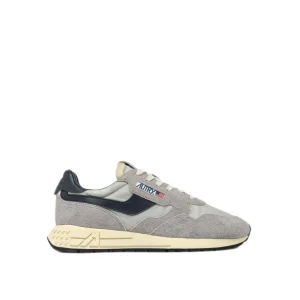 AUTRY - baskets basse Reelwind en daim et nylon gris